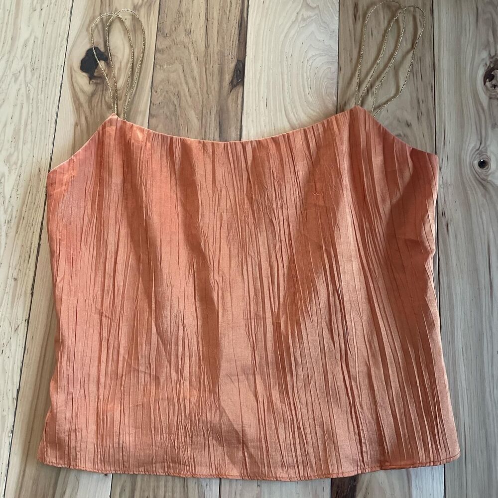 Abs Women's Orange and Gold Blouse